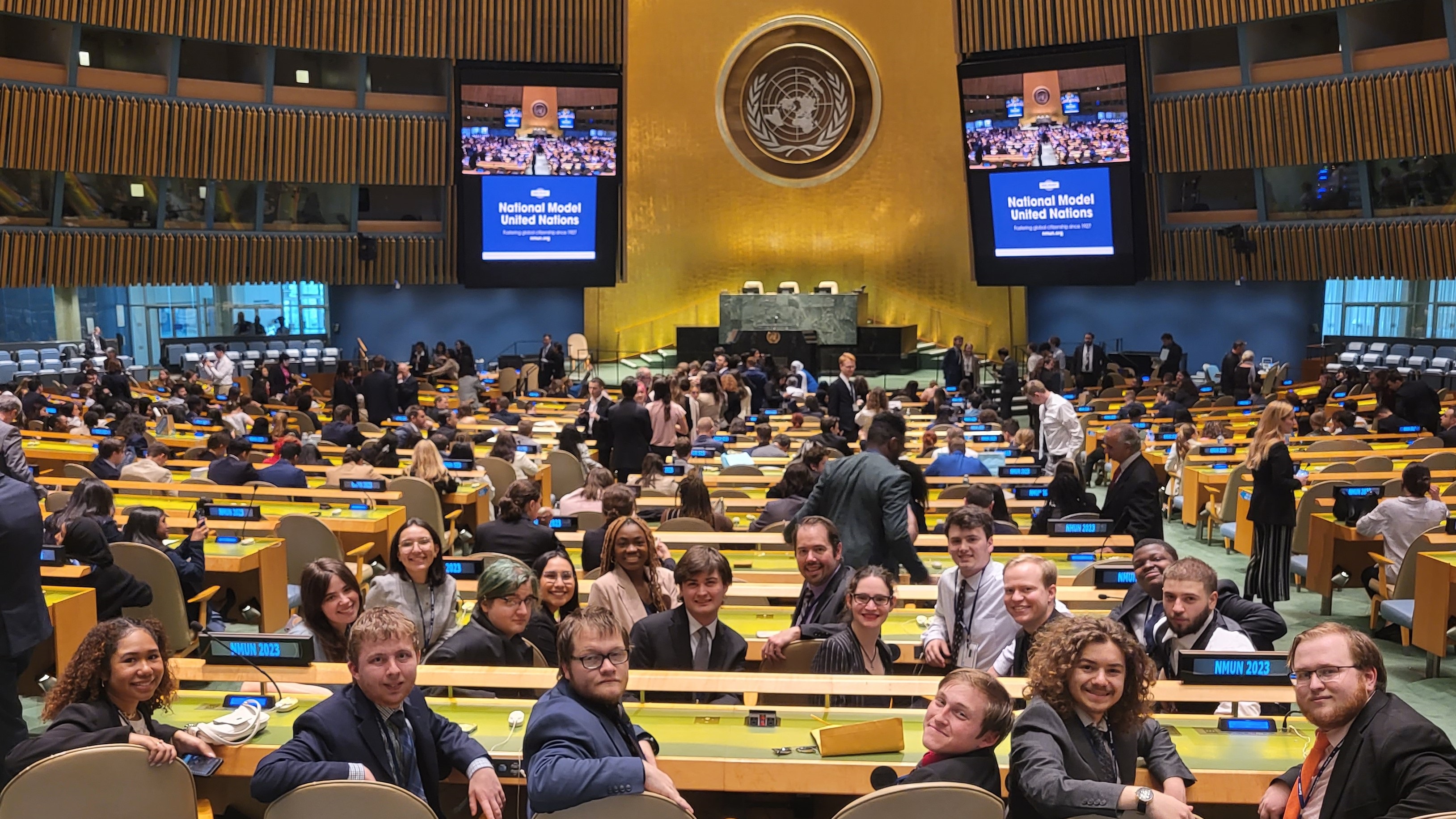 UIS students at the National Model UN