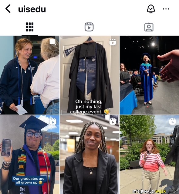 Screengrab of the uisedu instagram grid.