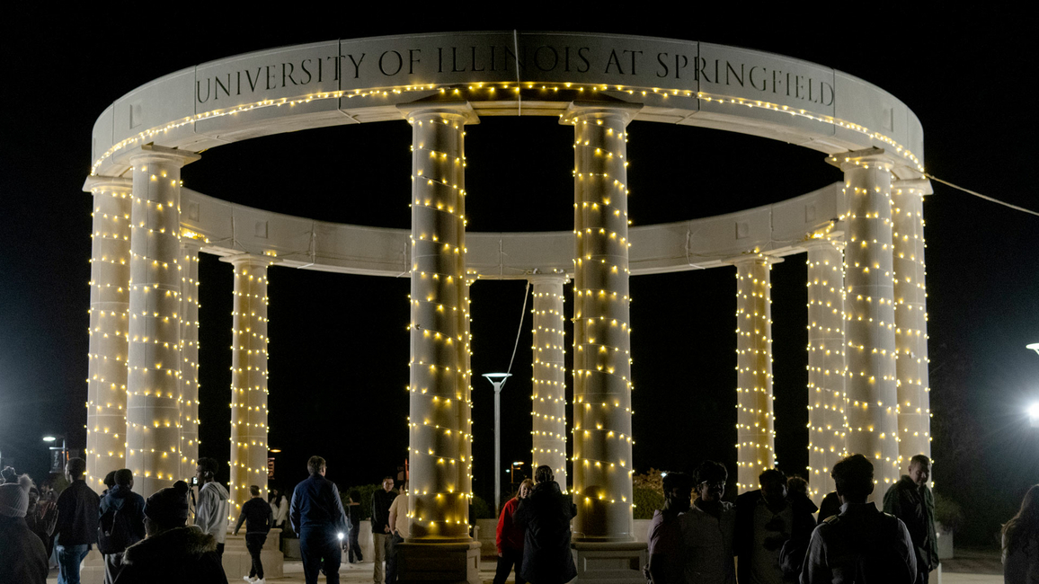 the colonnade lighting ceremony