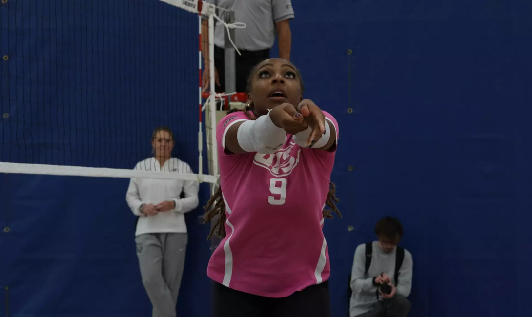 Erica Sledge playing volleyball