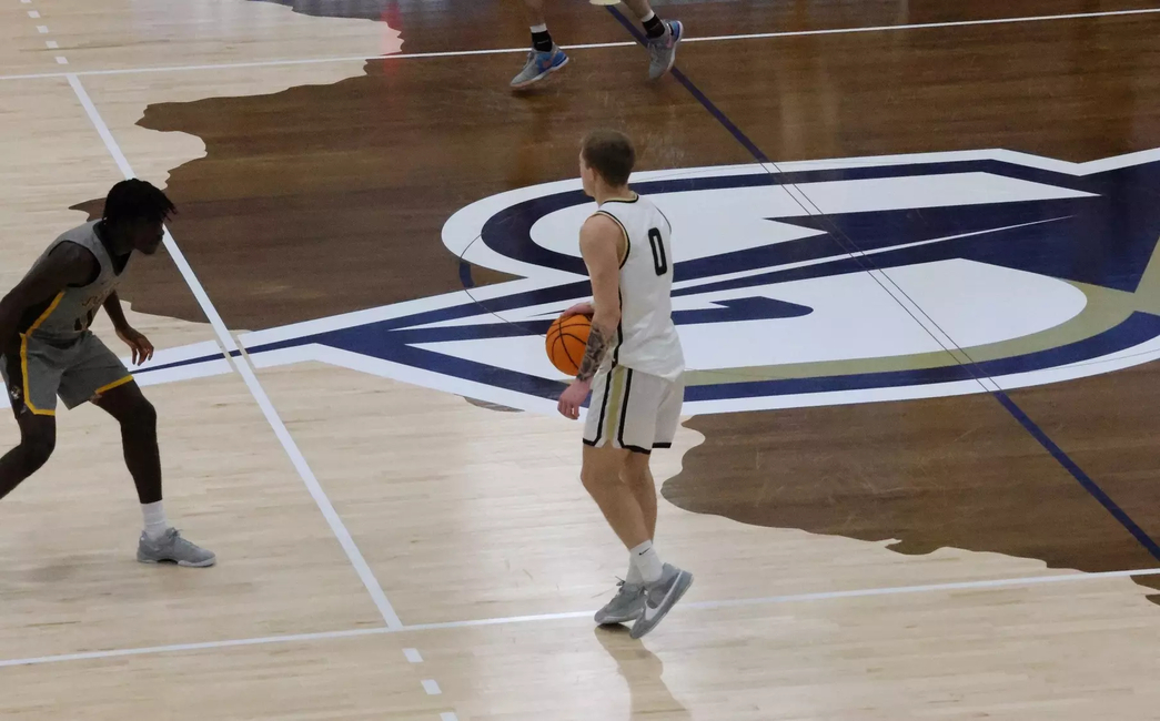 Britt Dutton playing basketball