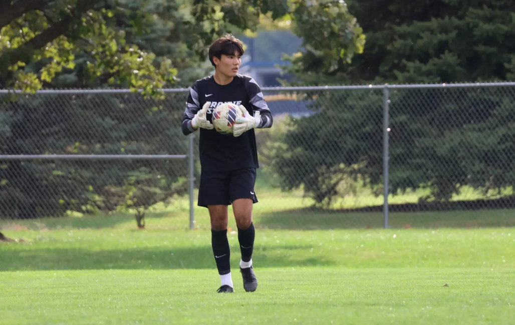 Joe Brudnak as goalkeeper