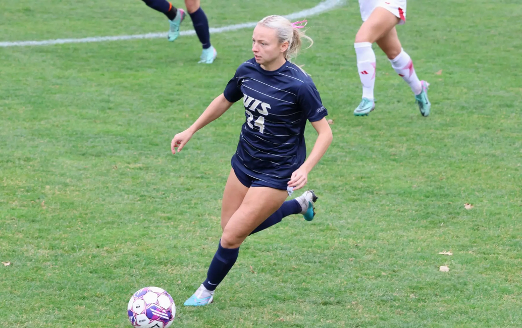 Maggie Joos playing soccer