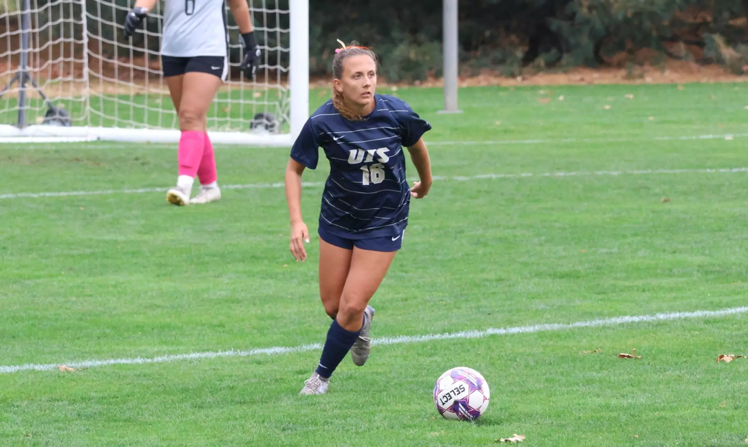 Brooke Biffar playing soccer