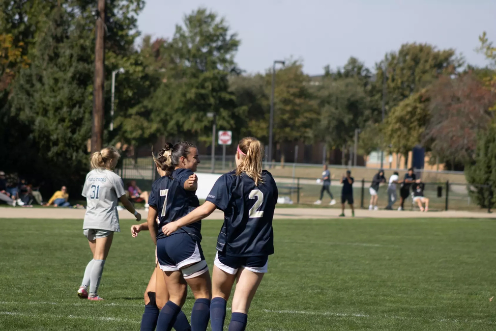 Kalli Drexler and Taytum Scarborough celebrating