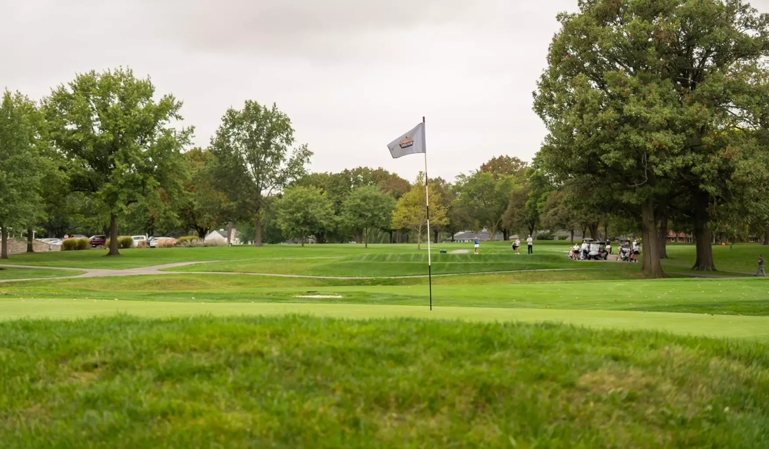 Findlay Golf Course with tournament flag