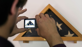 framed american flag