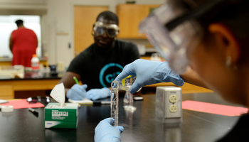 students in lab