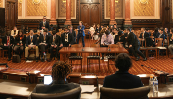 students at capital building