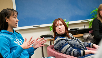 woman speaking