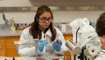 students in lab