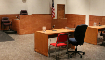 empty courtroom