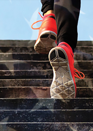 Shoes on stairs