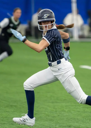 Rosie Bartletti running the bases