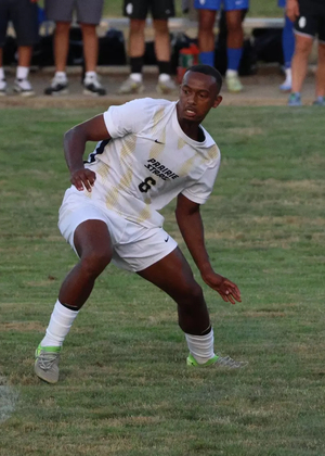 Leul Mehari playing soccer