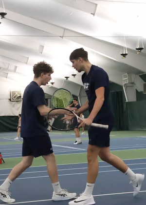 Miran Todorovic and Kai Van-Roon playing Tennis