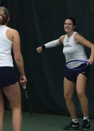 Ema Norma Bordean celebrating a tennis point