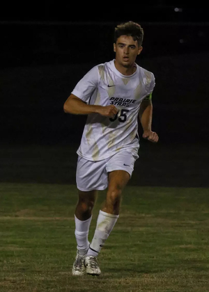 Mitch Olenick playing soccer