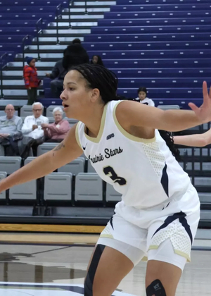 Kayla Rice playing defense