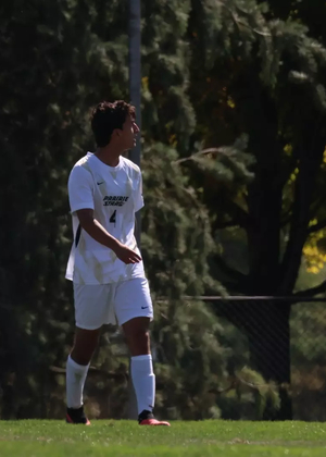 Rafael Patino playing soccer