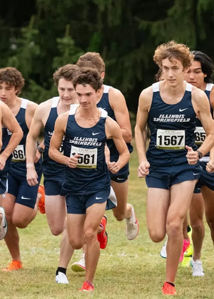 UIS men's cross country takes off from the starting line