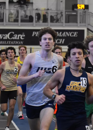 Lucas Naugle racing indoor track