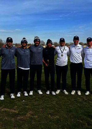 UIS Men's golf team and coaches at Dan Salisbury Memorial Collegiate Invitational