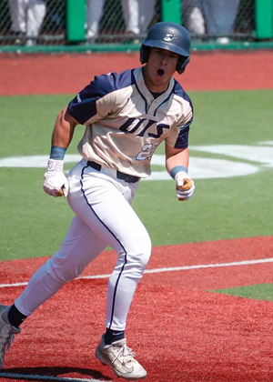 Kody Morton playing baseball