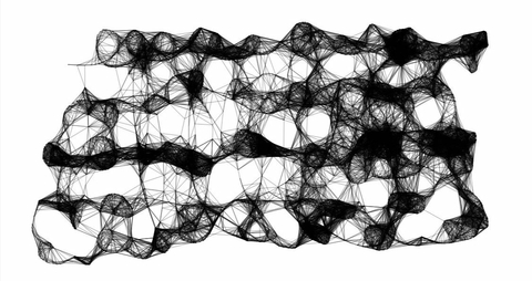 Abstract Interweb  image of black net-like structure