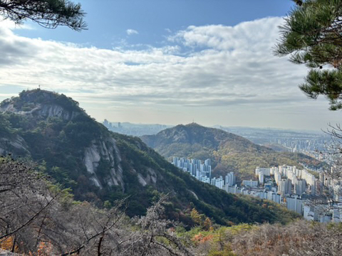 View from a mountaintop. 