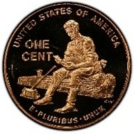 Railsplitter Award, lincoln penny