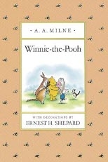 book cover for winnie the pooh by a.a. milne