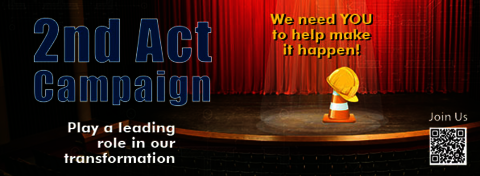 UIS Performing Arts Center 2nd Act Campaign Graphic - Help Support Us
