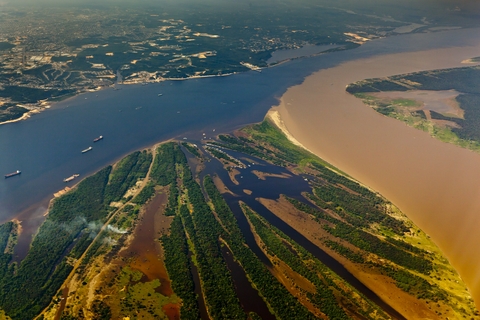 Confluence of two rivers called "Meetings of the Waters"