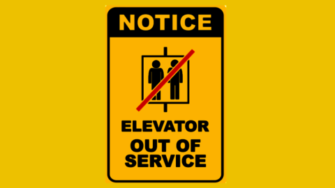 Inspections for July - UIS F&S Elevator Out of Service Graphic