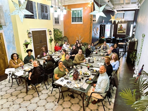 rising stars graduates at lunch