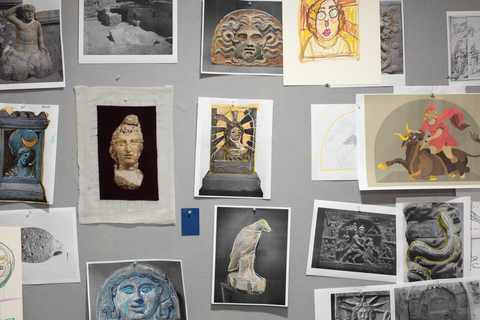sketches and pictures depicting the legacy of Mithras