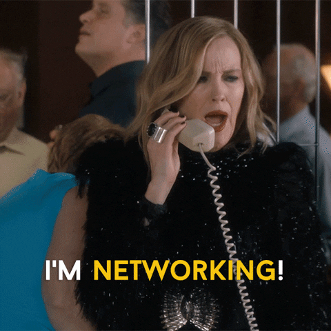 "I'm networking!" GIF