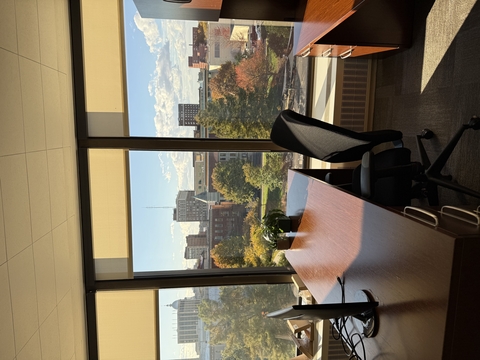 office with downtown view