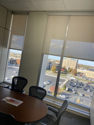 conference room with parking lot