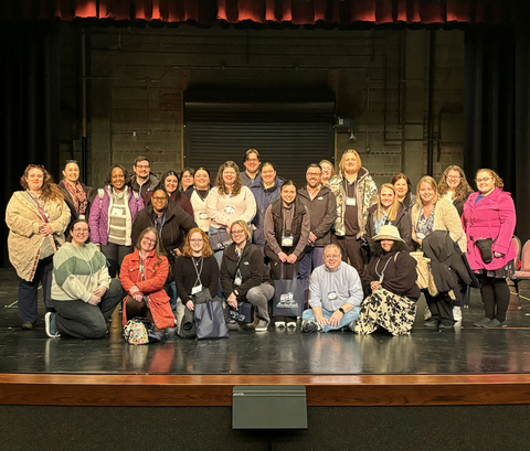 Rising Stars program participants touring the Hoogland Center of the Arts in downtown Springfield