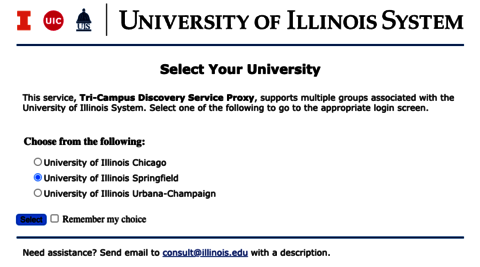 Tri Campus Login Page