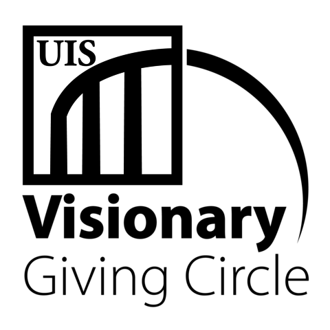 Black logo with text that reads "UIS Visionary Giving Circle"