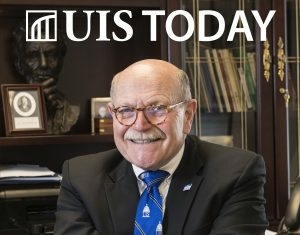 Randy Witter on the cover of a 2019 edition of UIS Today