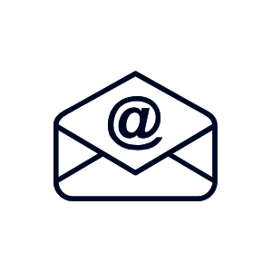 envelope with @ symbol