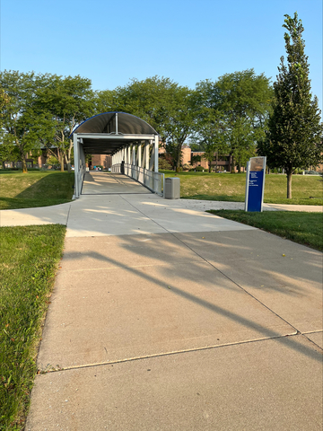 Picture of the bridge crossing College Drive