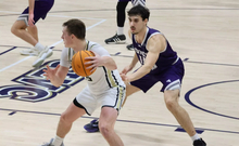 Jack Weber playing basketball