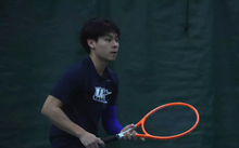 Lin En Tan playing tennis