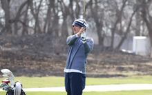 Jake Baldin golfing