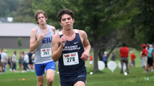UIS Cross Country Runner in a race